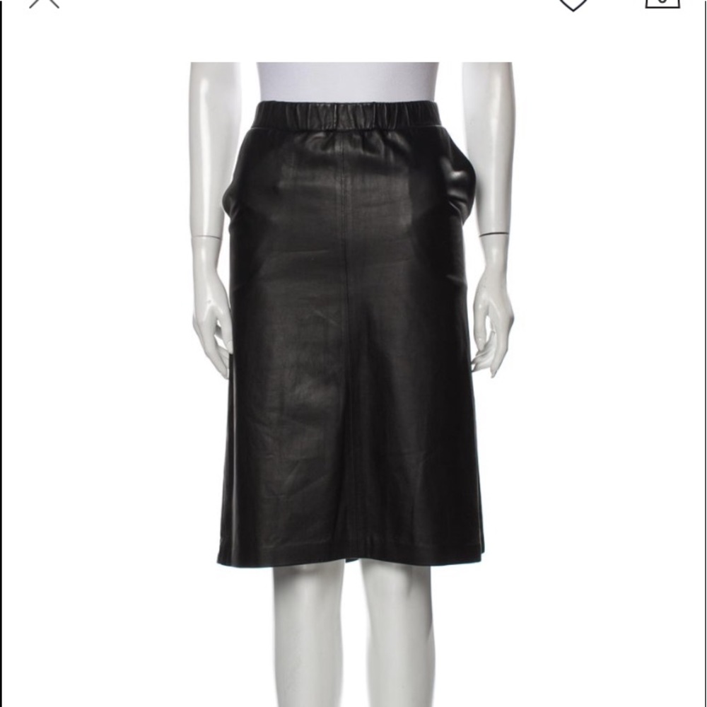 Theory lamp skin leather skirt - in excellent condition